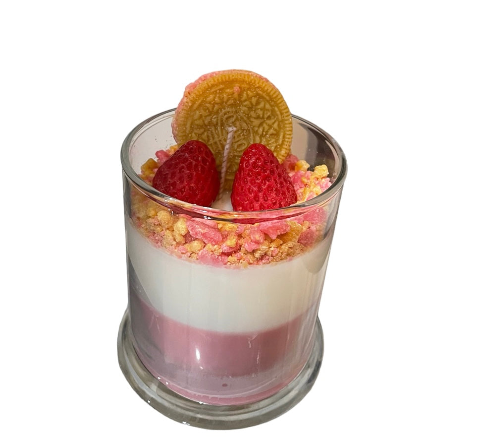 Strawberry Shortcake Soy Wax Candle 12oz